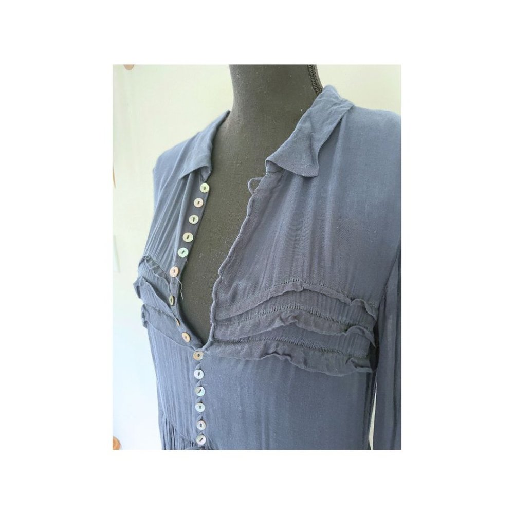 Free People Slate Blue Maxi Dress - Picture 4 of 5